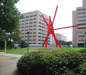 Mark Di Suvero, Clock Knot, 2007, painted steel