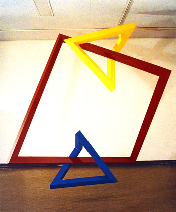 Forrest Myers, Ziggarat and W and WWW, 1966, Aluminum and lacquer paint