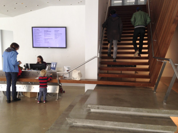 Lobby and staircase and stairdesk