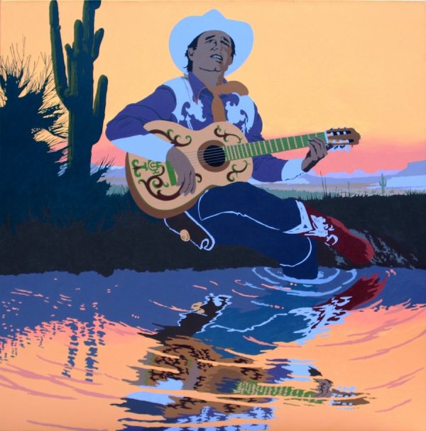 Billy Schenck, A Singing Cowboy’s Hero Sunset, 1985. Oil on canvas.