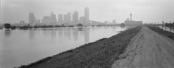 Luther Smith, Trinity River greenway from the levee, Dallas, Texas, May 13, 1990