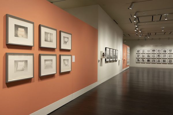 The exhibition "Ed Ruscha: Archaeology and Romance" at the Harry Ransom Center. Photos by Derek Rankins. Courtesy Harry Ransom Center.