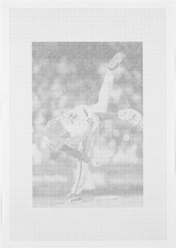 Denver, Ewan Gibbs, 2007, Pencil on graph paper, 11 5/8 x 8 1/4 inches