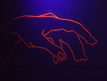 Future Prologues: neon hand