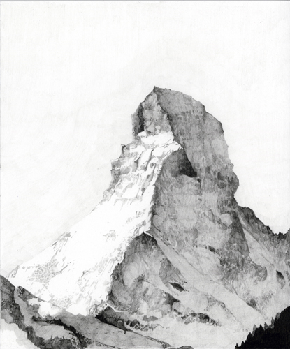 Atlas #4 The Matterhorn (For Bruno), Graphite on Paper, 12 Atlas #4 The Matterhorn (For Bruno), Graphite on Paper, 12