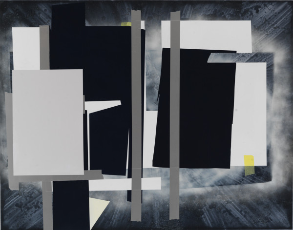 Untitled, 2012, acrylic on board, 48 x 60 inches, courtesy Inman Gallery