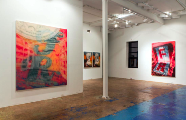 Painting of All Excuses, Installation view, CentralTrak Residency Program, Dallas