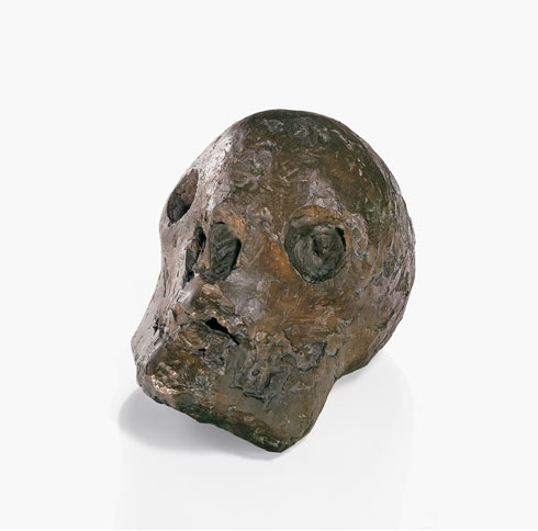 Pablo Picasso, Skull (Le crâne [Tête de mort]), Grands-Augustins, Paris, 1943. Bronze, 25 x 21 x 33 cm. One of two unnumbered proofs. Private collection. © 2012 Estate of Pablo Picasso/Artists Rights Society (ARS), New York. Photo: Maurice Aeschimann 