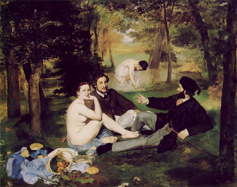 Edouard Manet, Le déjeuner sur l'herbe, oil on canvas, 1862-1863