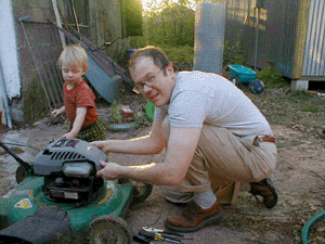 Fixing the Lawnmower, a GIF