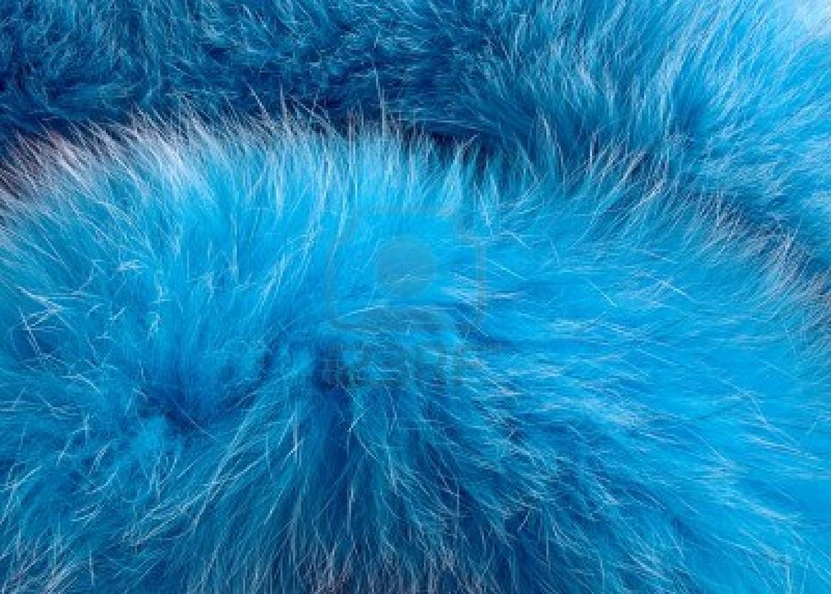 Мех натуральный фактура голубая