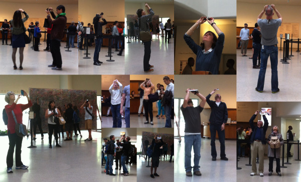 Photos I took of people taking photos at Guggenheim