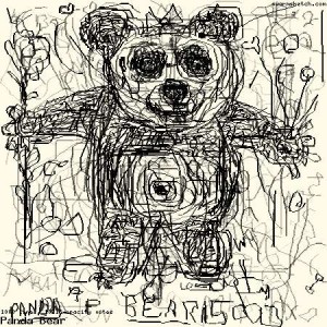 Panda Bear, an online collective drawing created through Swarmsketch