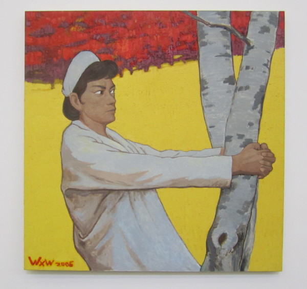 Wang Xingwei, "Untitled (Nurse Hugging a Tree)," 2006