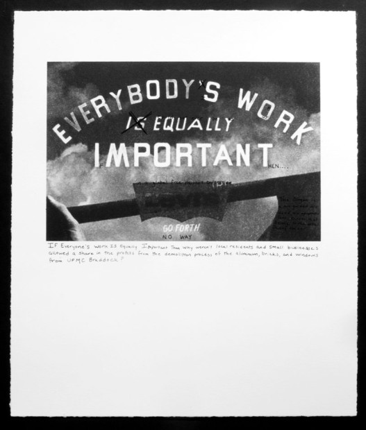 Jenny Holzer’s Truism, 2011, from the portfolio Campaign for Braddock Hospital (Save Our Community Hospital), 2011