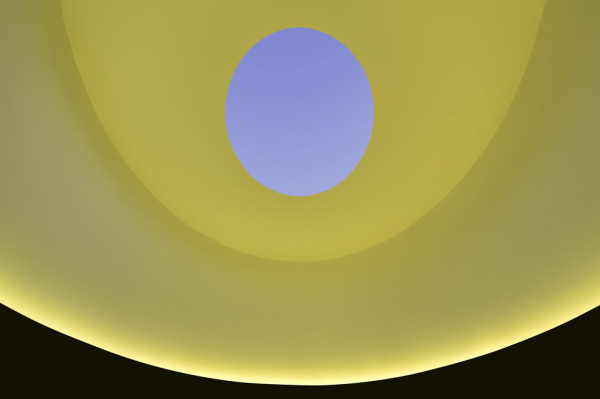 James Turrell, The Color Inside, 2013. Black basalt, plaster, LED lights. 224 x 348 x 276 inches. Photo by Paul Bardagjy 