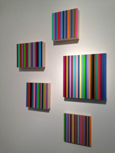 Rob Reasoner's stripes at McClain Gallery