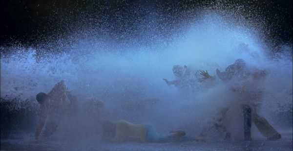Bill Viola, The Raft, 2004, Color High-Definition video projection, 396.2 x 223 cm, 5.1ch surround sound, 10:33 minutes. Photo: Kira Perov.