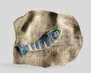 Pablo Picasso, Fish on a Sheet of Newspaper (Poisson sur feuille de journal), 1957.  Courtesy Nasher Sculpture Center 