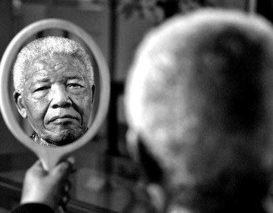 This 2011 portrait of former South African President Nelson Mandela, by photographer Adrian Steirn, was sold a few days ago to a private art collector in New York for $200,000, the highest price paid for a South African photograph. The money raised is to be donated to the Nelson Mandela Children's Hospital and the World Wildlife Fund. Mandela died last night in South Africa at 8:15 pm local time. (AP and CNN.com)