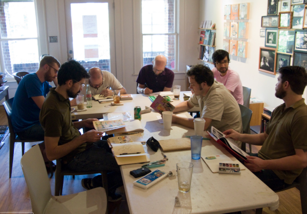 A Klubb meeting at Domy Books, Houston in 2009