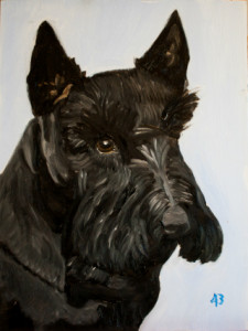 The former President’s portrait of Barney Bush (2000-2013) will probably not be included in the exhibition, although some conspiracists believe he may have served as a mascot for some sort of “shadow government.” It is rumored that, like both Presidents Bush, he was a member of the secret society, Skull and Milk-Bones. 