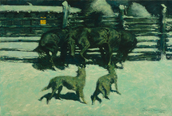 Frederic Remington, The Call for Help, c. 1908, oil on canvas, the Museum of Fine Arts, Houston, The Hogg Brothers Collection, gift of Miss Ima Hogg