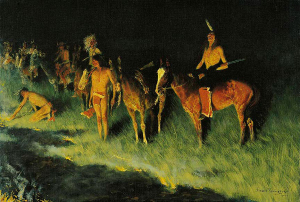 Frederic Remington, The Grass Fire, 1908 Oil on canvas Amon Carter Museum of American Art, Fort Worth, Texas