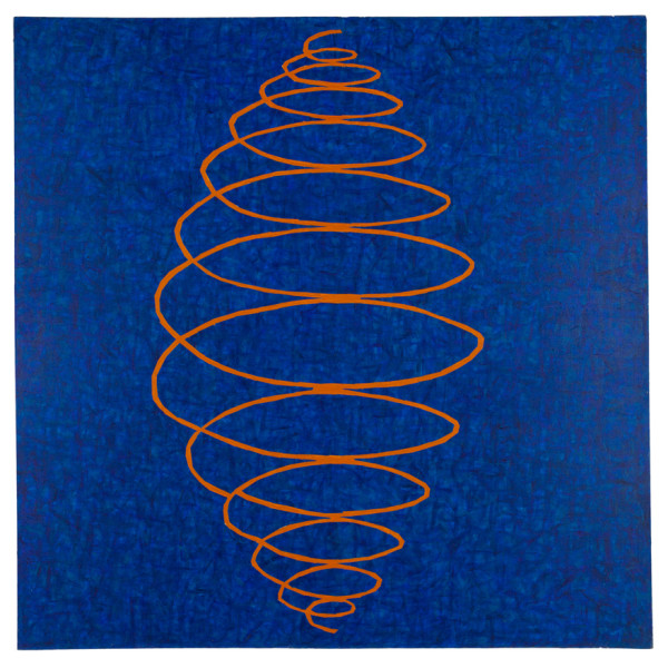 John Wilcox, Sane, 1981, acrylic on canvas, 55 x 55 inches. courtesy of Barry Whistler Gallery