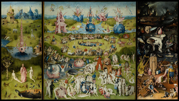 Hieronymus Bosch, The Garden of Earthly Delights, Museo del Prado, Madrid, Spain.