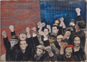 Ben Shahn, Demonstration, 1933. Harvard Art Museums/Fogg Museum, Richard Norton Memorial Fund, 2011.12
