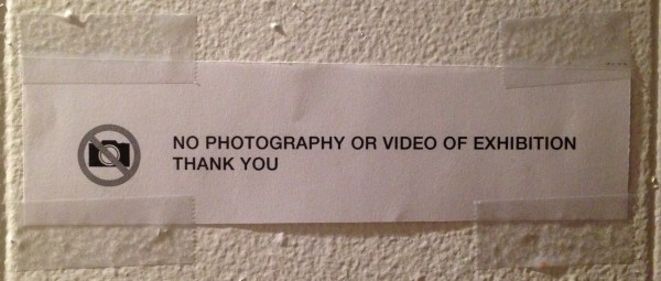 no photography