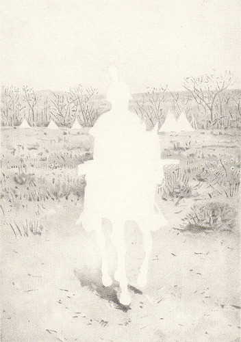 Native, Sioux Indian, 2013. Graphite on paper, 6-1/4 x 4-3/8 inches