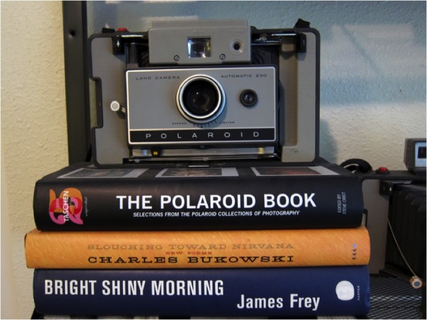 Bukowski and a Polaroid camera