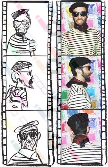  Aron Taylor, an ‘Artists Anonymous’ participant and performance artist who runs Quick Draw Photo Booth.