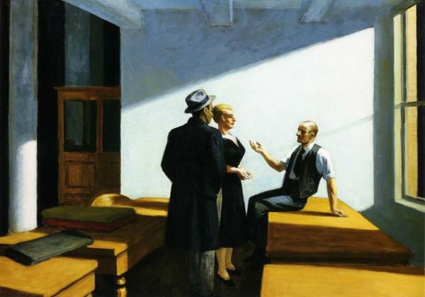 Meetings and Groups. Edward Hopper, Conference at Night, 1949.