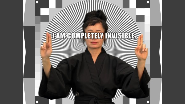 Video still from Hito Steyerl, How Not to Be Seen: a Fucking Didactic Educational .Mov, 2013. 
