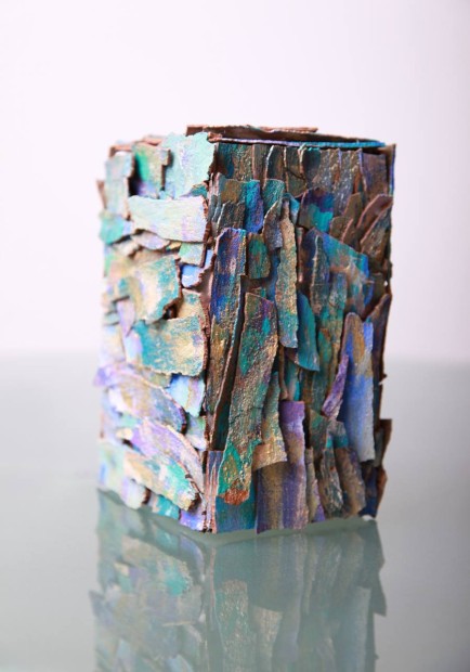 Eva Graf, <em>The Cube</em>, 2013 Mixed media, 15” x 18” x 18”