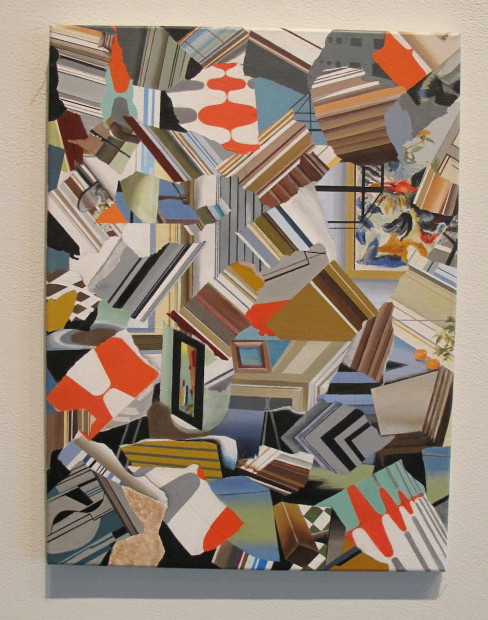 Penelope Ross, <em>The New Forty</em>, 2013 Acrylic on canvas, 18” x 24”