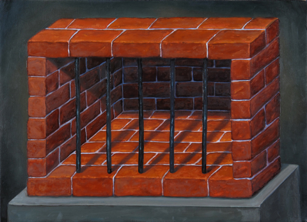 <em>Landscape Prison</em>, 2014. Oil on Canvas, 26 x 36"