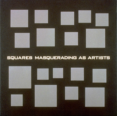 scott grieger, squares masquerading as artists