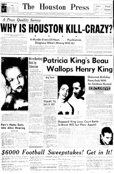 1952 cover of The Houston Press