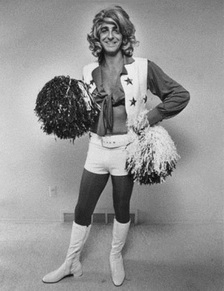 Barry Bremen, a.k.a. The Great Impostor, as a Dallas Cowboy Cheerleader