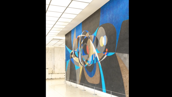 The Challenge of Space, (ca. 1964) Federal Building Mural, Fort Worth, Texas