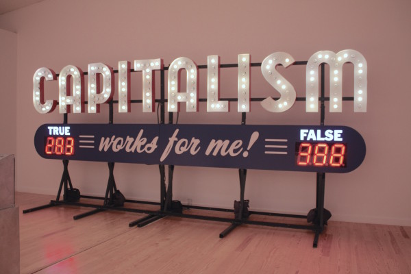 Steve Lambert, Capitalism Works for Me! True/False, 2011