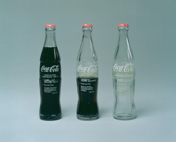 From International Pop: Cildo Meireles, Insertions into Ideological Circuits: Coca-Cola Project (Inserções em Circuitos Ideológicos: Projeto Coca-Cola), 1970