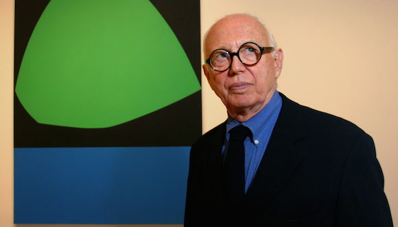 Ellsworth Kelly at the Ellsworth Kelly in Dallas exhibition preview reception at the Dallas Museum of Art.