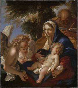 The Holy Family with Angels, Sebastiano Ricci