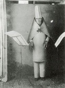 Hugo Ball performing at Cabaret Voltaire in 1916