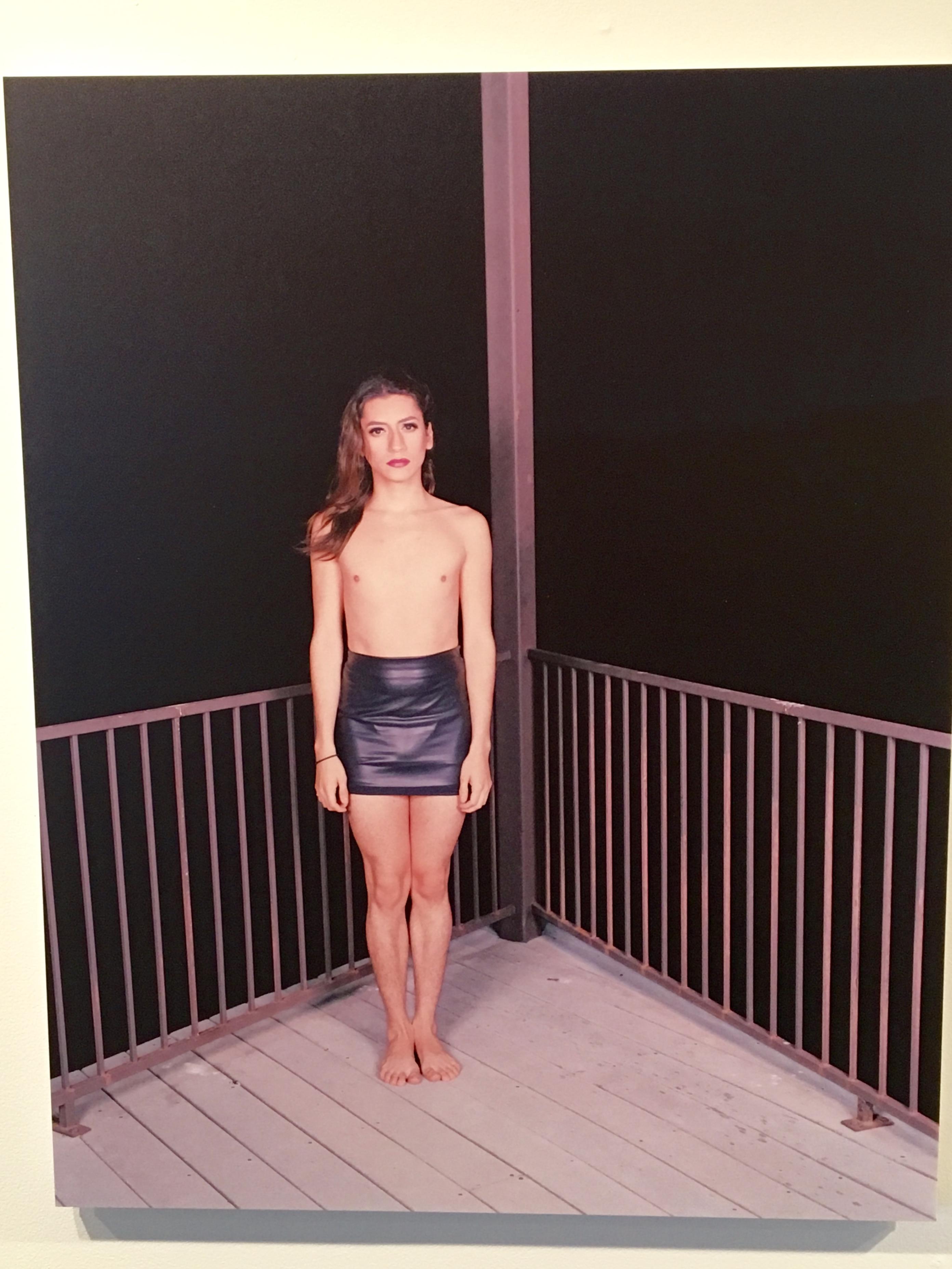 Evelyn Pustka, Androgyny by the Lake, 2015. Kodak portrait film, inkjet print, 28 3/4 x 23 in.